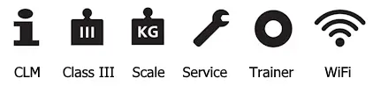MyGuldmann Hoist Inventory icons for CLM, Class III, Scale, Service, Trainer, and WiFi.